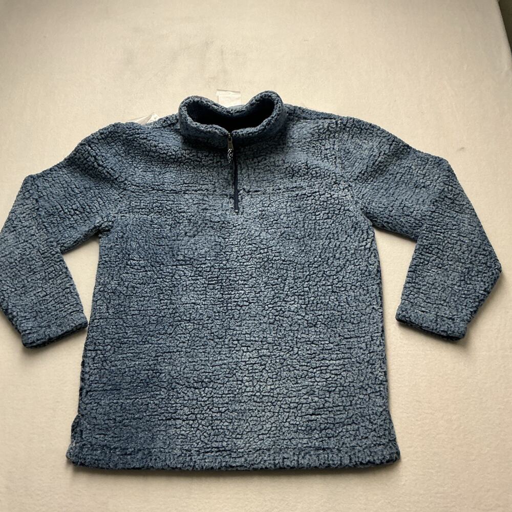 Boxercraft Women’s Blue Sherpa Quarter Zip Long Sleeve Size M Excellent, 4241